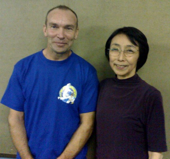 Michael Thraves with Maseko Tomiki (Professor Tomiki's daughter)